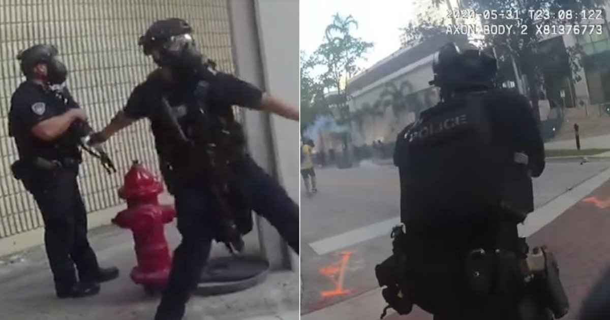 bodycam footage.jpg?resize=1200,630 - Bodycam Footage Shows Police Officers Laughing About Using Rubber Bullets At Protesters