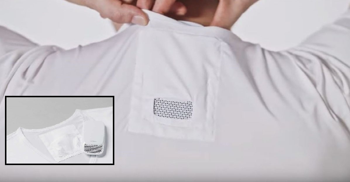 climatiseur sony.jpg?resize=412,275 - Innovation: Sony vient de lancer un climatiseur de poche à glisser dans son t-shirt