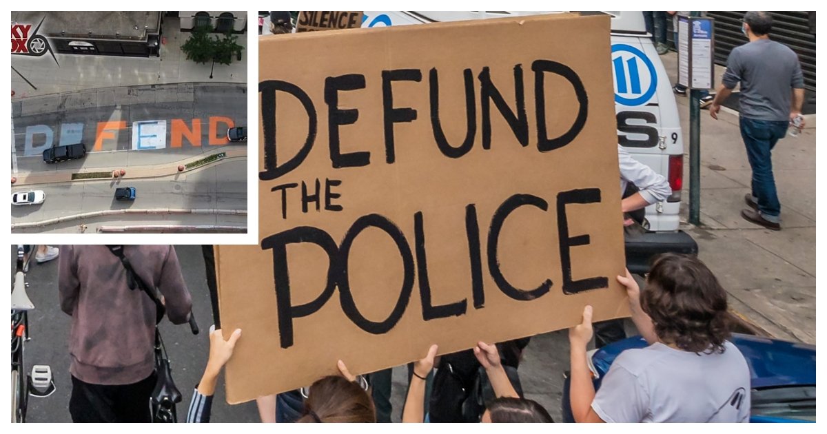 collage 14.jpg?resize=1200,630 - Pro-Police Protestors Tampered With Mural To Spell Defend - Not Defund - The Police
