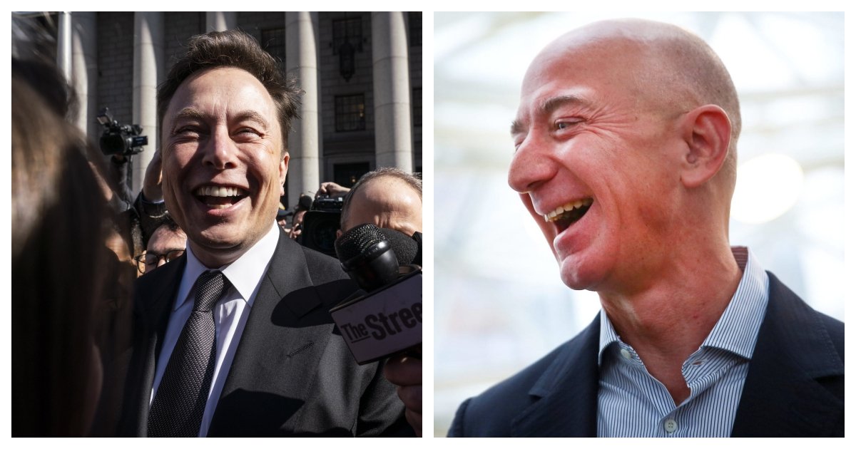 collage 54.jpg?resize=1200,630 - The Rich Get Richer - Bezos Earns $13 Billion In One Day While Musk's Worth Tripled In 3 Months