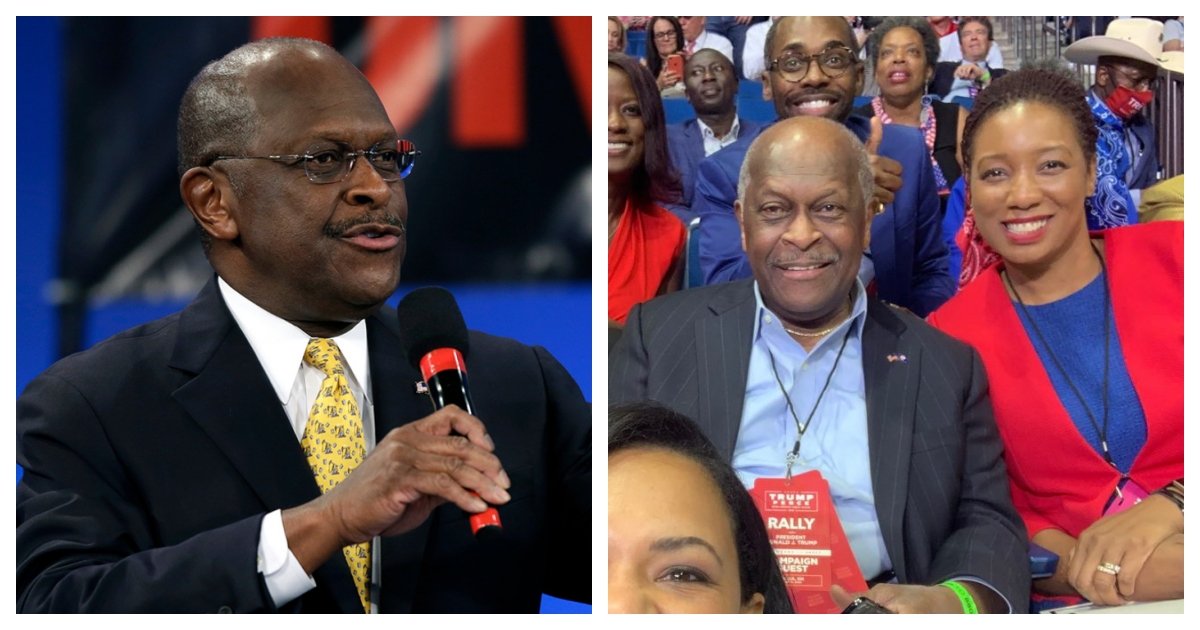 collage 79.jpg?resize=1200,630 - Former Presidential Candidate Herman Cain Passes Away From Covid-19 At Age 74