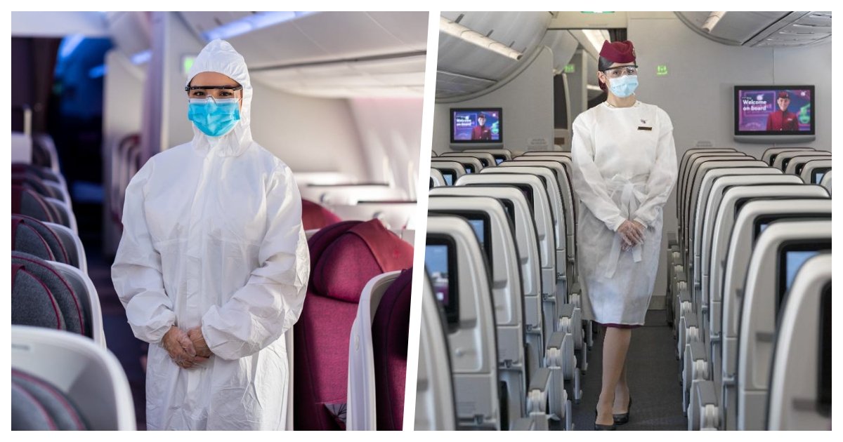 collage 9.jpg?resize=1200,630 - Qatar Airways Mandates All Economy Passengers to Wear Both A Mask and A Face Shield