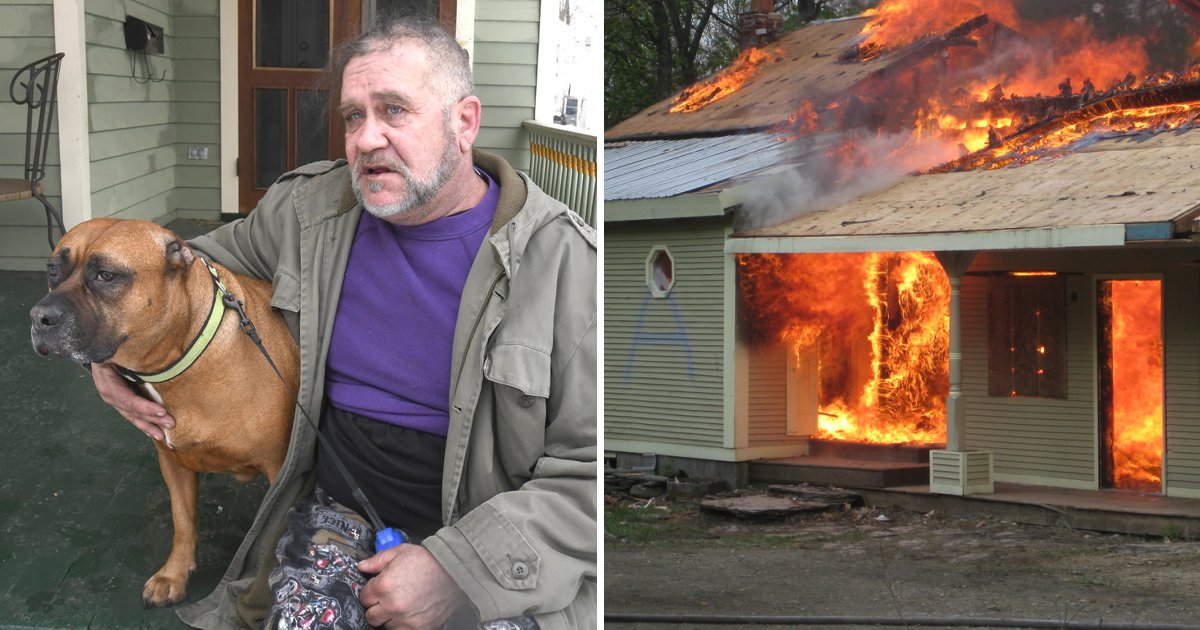 dog saves owner.jpg?resize=412,275 - Brave Dog Saves Owner From Disasterous House Fire