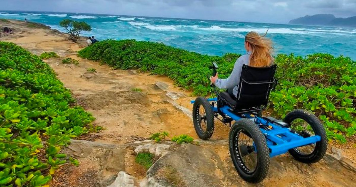 fauteuil roulant.png?resize=1200,630 - Un américain a conçu un fauteuil roulant tout-terrain pour sa femme afin qu’elle puisse aller où elle veut