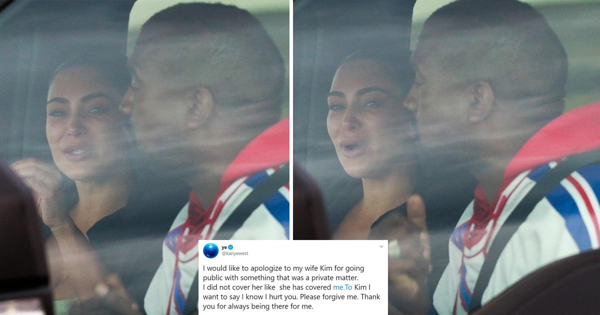 kim kanye.jpg?resize=412,232 - Kim Kardashian Breaks Down In Tears As Kanye West Begs For Forgiveness In Wyoming