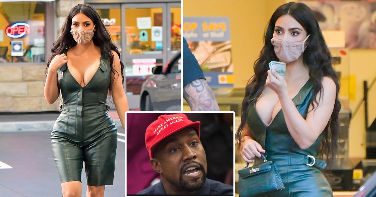 kim kardashian.jpg?resize=412,232 - Kim Kardashian Flaunts Brunette Bombshell Locks After Stepping Out For the First Time Since Kanye's Bid For Presidency