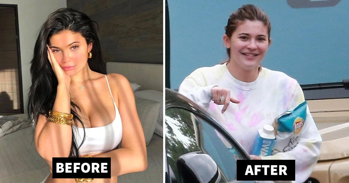 kylie jenner without makeup.jpg?resize=1200,630 - Latest Pictures Of Kylie Jenner Without Makeup During Lockdown 2020