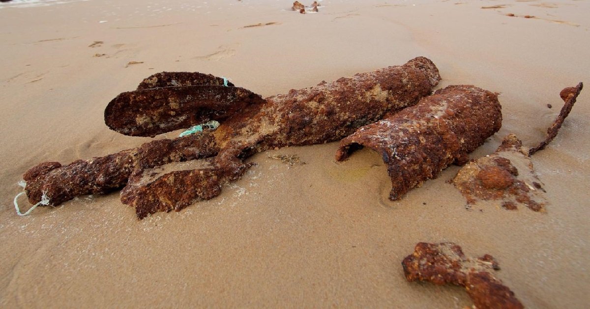 obus.jpg?resize=412,275 - Seine-Maritime: un touriste britannique découvre un obus sur la plage et l'embarque dans son coffre