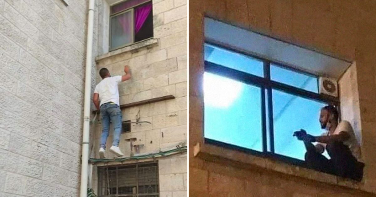 palestinian man climbs hospital wall to be by mom dying e1595631372843.jpg?resize=412,232 - Covid-19 : Ce jeune Palestinien escalade tous les jours un mur pour voir sa mère dans sa chambre d'hôpital
