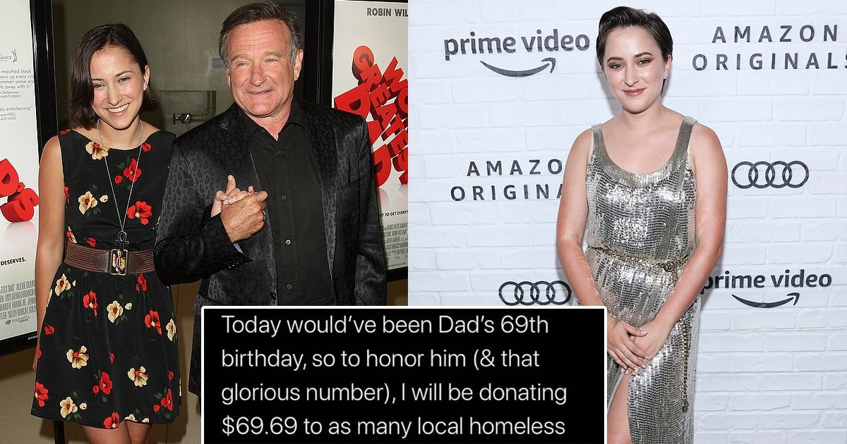 robin williams daughter.jpg?resize=1200,630 - Robin Williams’ Daughter Zelda Honors Late Father’s 69th Birthday With Charity Donations