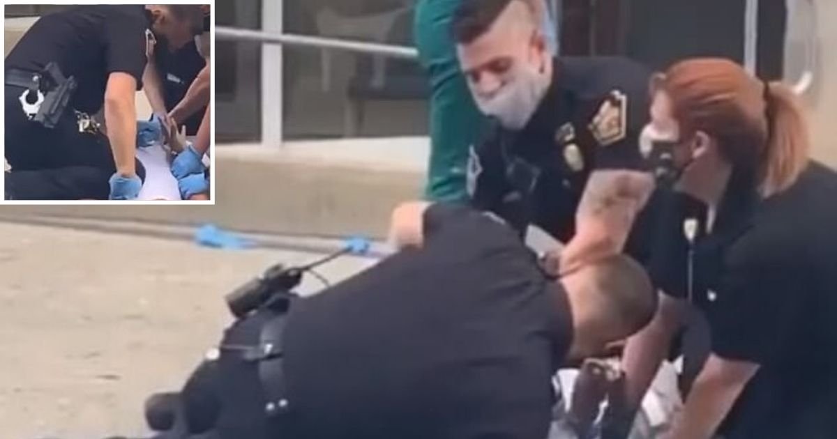 untitled design 3 10.jpg?resize=412,275 - Police Officer Caught On Camera Kneeling On Suspect’s Head During Arrest