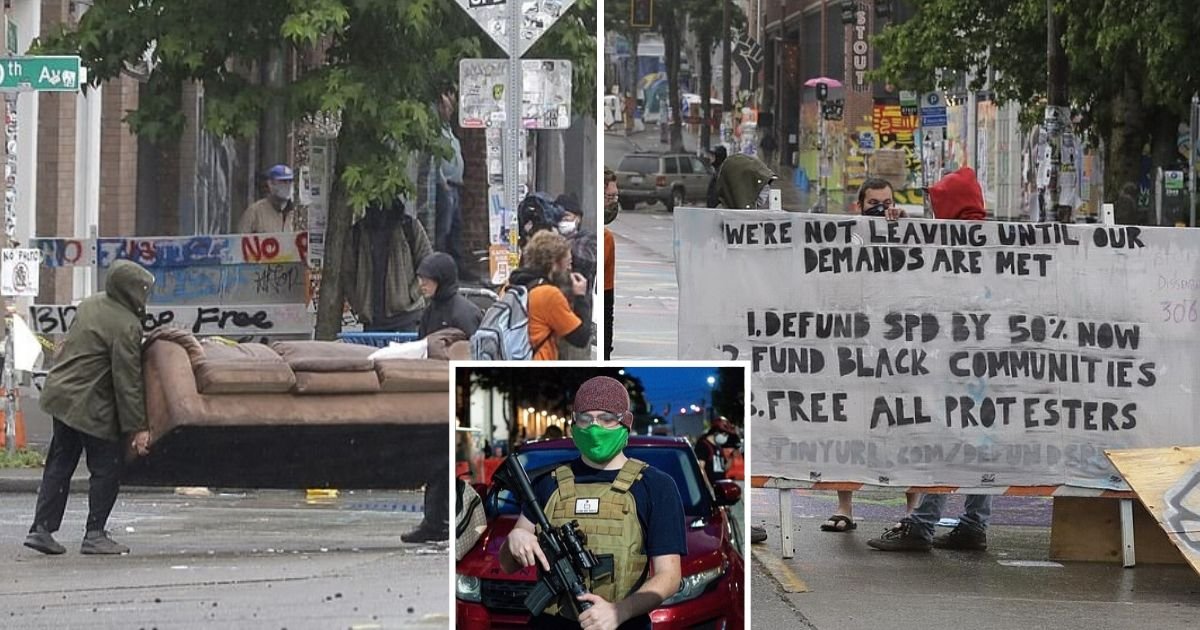 untitled design 6.jpg?resize=412,275 - ‘CHOP’ Protesters Defied The City As They Replaced Removed Barriers Around The Police-Free Zone