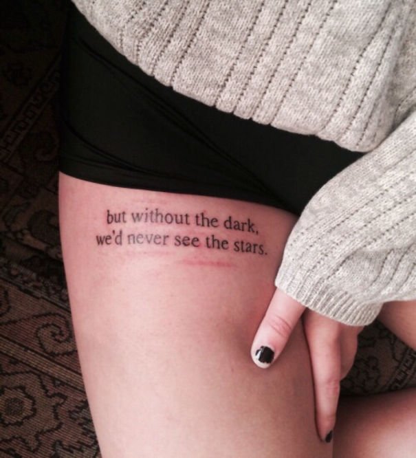 tattoos about scars