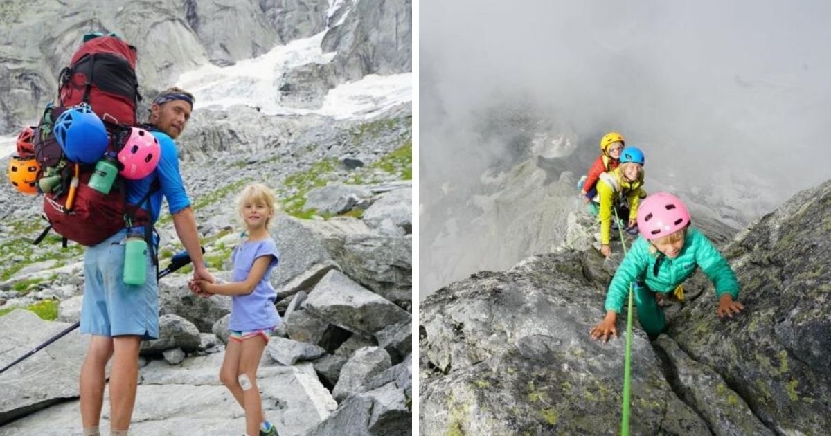 6 15.jpg?resize=412,232 - Fearless Parents Take 3-Y.O Toddler And 7-Y.O Daughter Climbing Up 11,000 Ft. Mountain