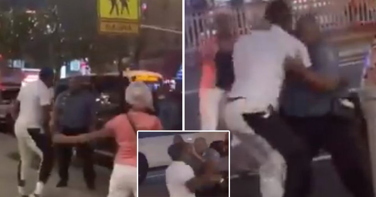 assault 1.jpg?resize=412,232 - Man Violently Attacked Two Traffic Officers When Asked To Move His Car