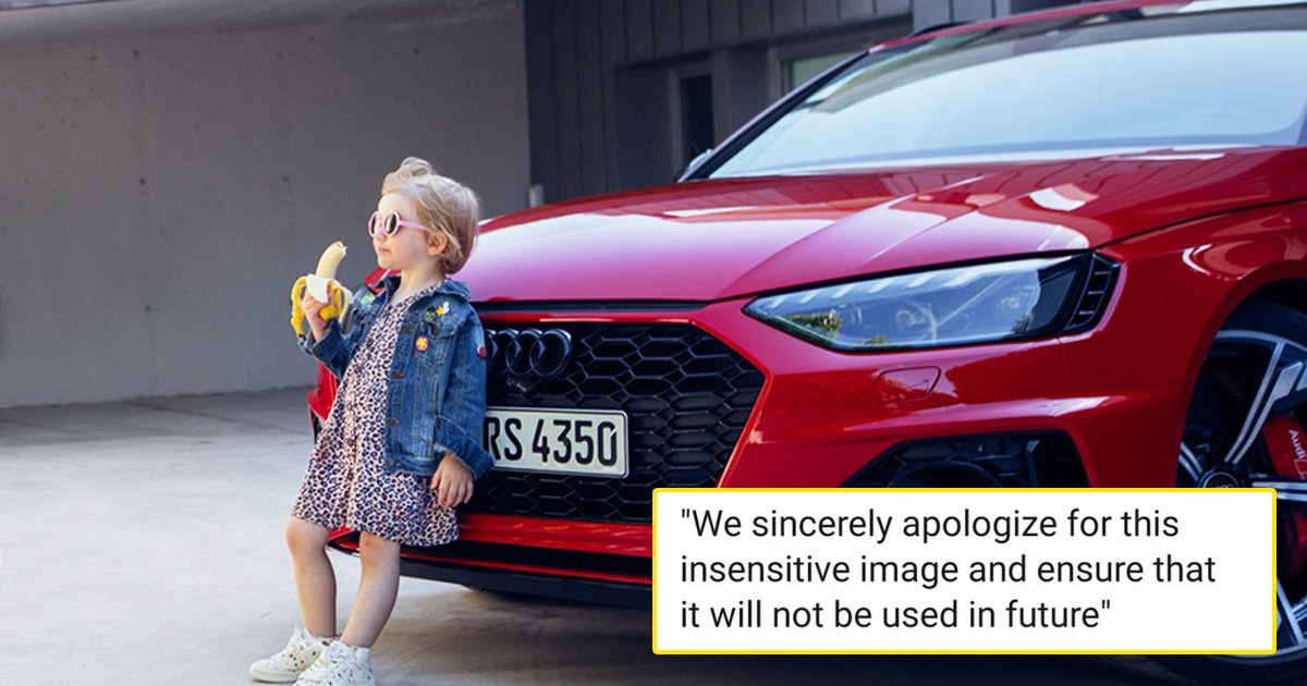 audi ad.jpg?resize=412,232 - Audi Drops ‘Insensitive’ Ad Featuring Girl Leaning On Luxe Vehicle While Eating A Banana