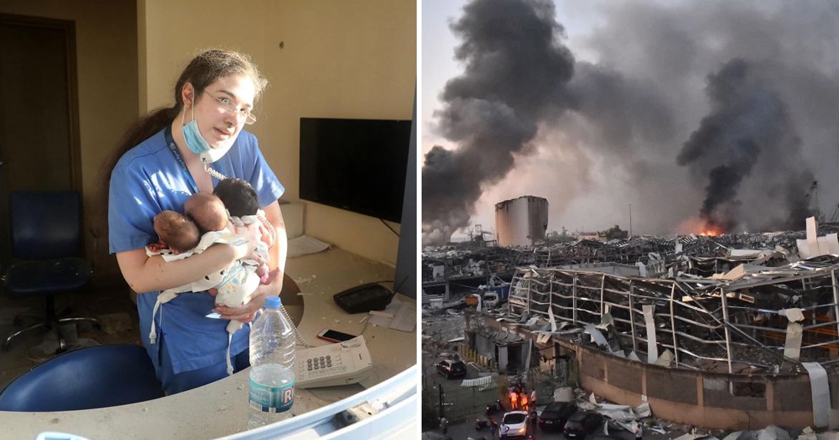 beirut.jpg?resize=412,232 - Nurse In Beirut Turns Hero After Pulling Out 3 Newborns Alive From Hospital Rubble