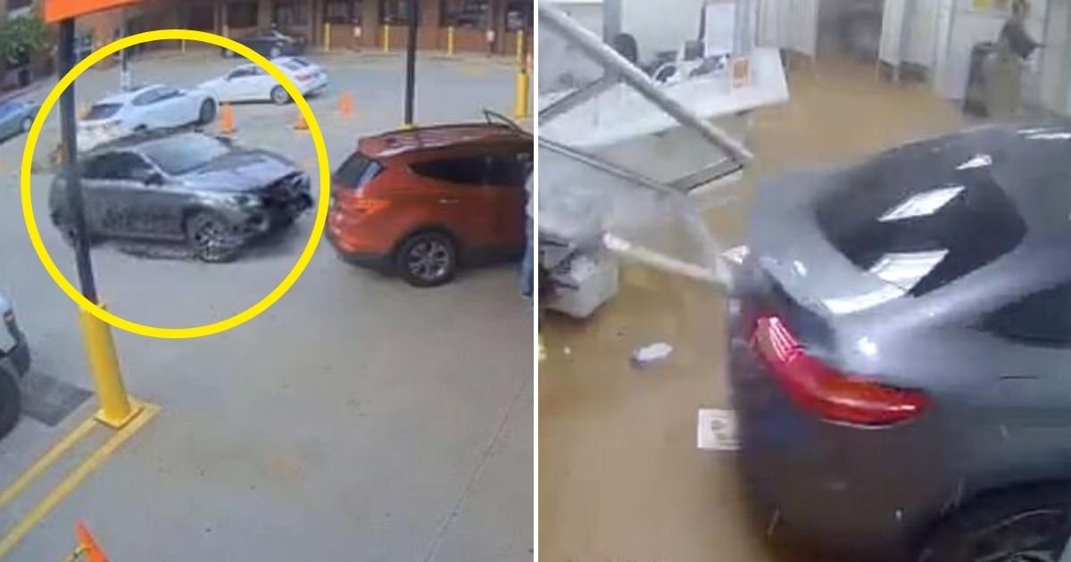 elderly6.jpg?resize=412,232 - Nurses And Patients Run For Their Lives As Elderly Woman Loses Control Of Her Car