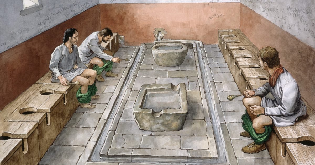 roman latrine gettyimages 639163710 e1597708604926.jpg?resize=1200,630 - 6 pratiques du Moyen Âge qui vous rendront reconnaissants pour les toilettes modernes