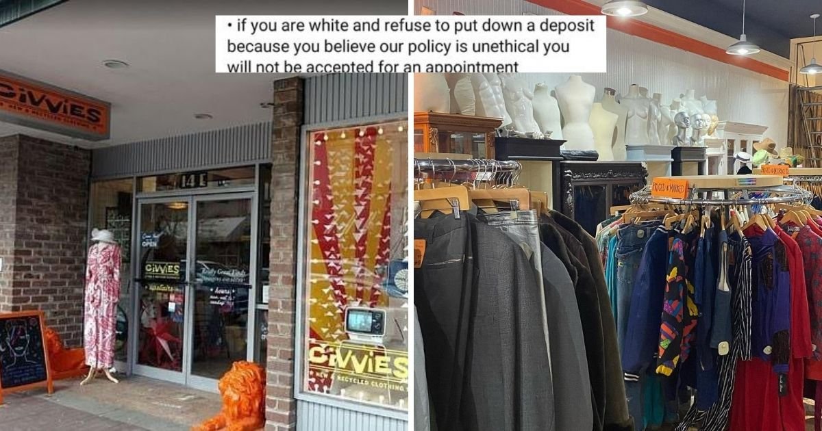 untitled design 17.jpg?resize=412,275 - Clothing Store Introduced Appointment Fee For White Customers While Waiving The Fee For People Of Color