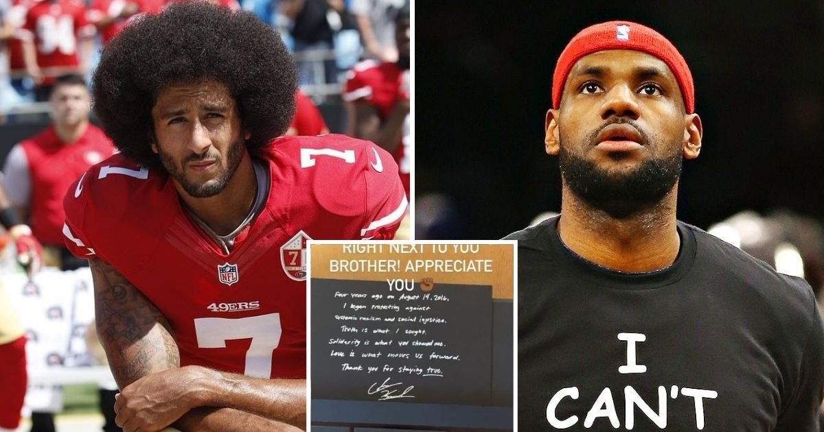 untitled design 5 5.jpg?resize=412,232 - Colin Kaepernick Thanks LeBron James For NBA Walk-offs In A Handwritten Letter