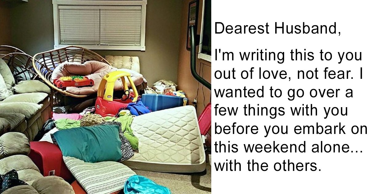 1 228 1.jpg?resize=412,275 - Wife Writes Letter To Husband Before Leaving Him Alone With Kids For The Weekend