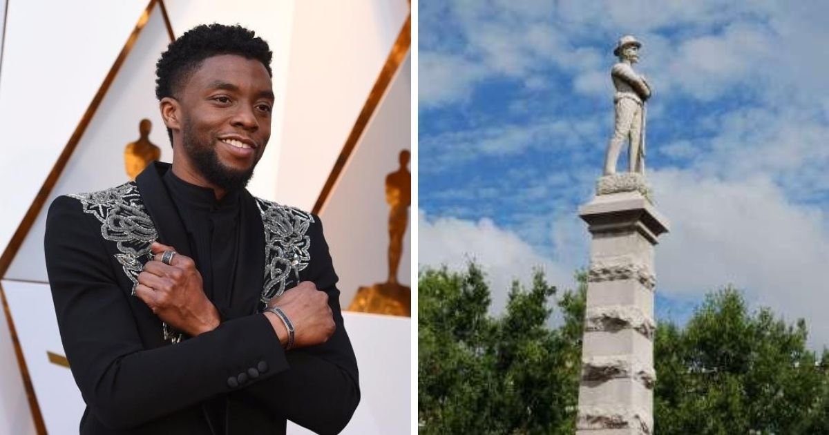 1 4.jpg?resize=412,232 - Thousands Ask For A Statue Of Chadwick Boseman To Replace A Confederate Statue In His Hometown