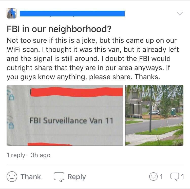 FBI Surveillance Van