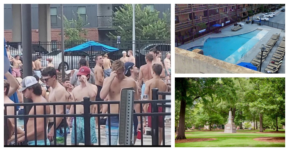 collage 1.jpg?resize=1200,630 - Authorities Close Pool After 200 Partygoers Gathered Despite Outbreaks At A Nearby Campus