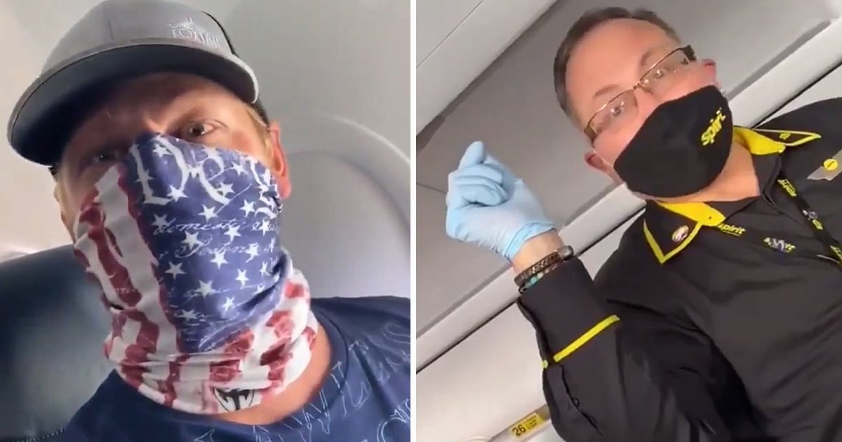 dfsdfsss.jpg?resize=1200,630 - Spirit Airlines Flight Staff And Passenger Clash Over ‘Illegal’ Gaiter Face Covering