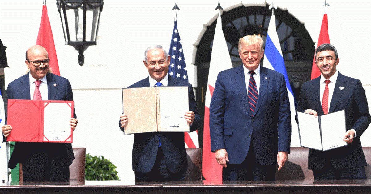 israel ties  e1600357854894.gif?resize=412,232 - Etats-Unis : Israël, Émirats arabes unis et le Bahreïn ont signé un accord historique