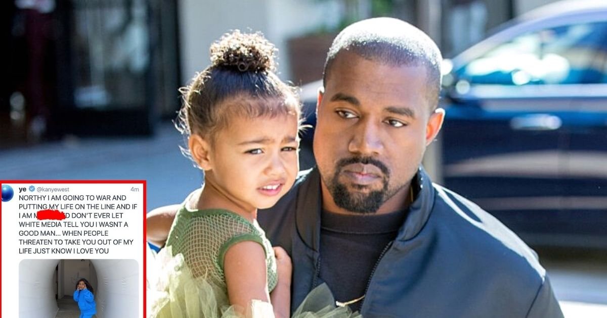 kanye7.jpg?resize=1200,630 - Kanye West Deletes Worrying Tweet Addressed To Daughter North, Wife Kim ‘Feels Powerless’ And ‘At The End Of Her Rope Again’