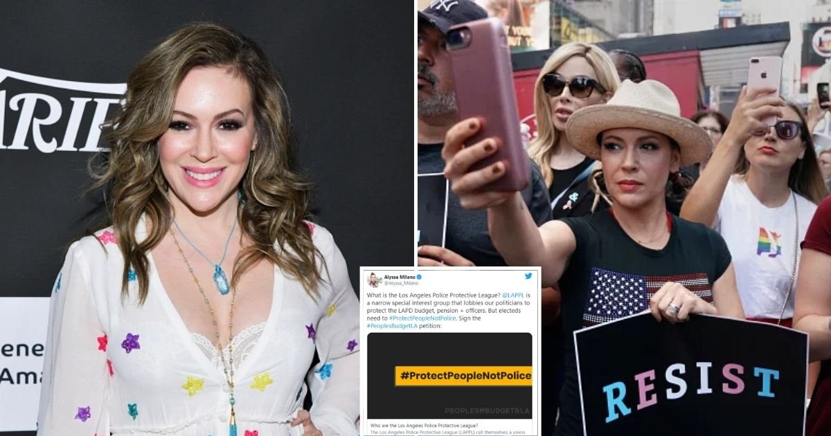 milano7.jpg?resize=412,275 - 'Defund The Police' Advocate Alyssa Milano Calls The Cops For 'Armed Gunman' Who Was Only A Teen With Air Gun