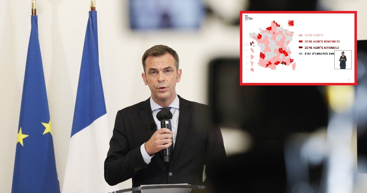 ov.jpg?resize=1200,630 - Coronavirus: Olivier Véran a dévoilé les zones d'alertes renforcées et les zones d'alerte maximales