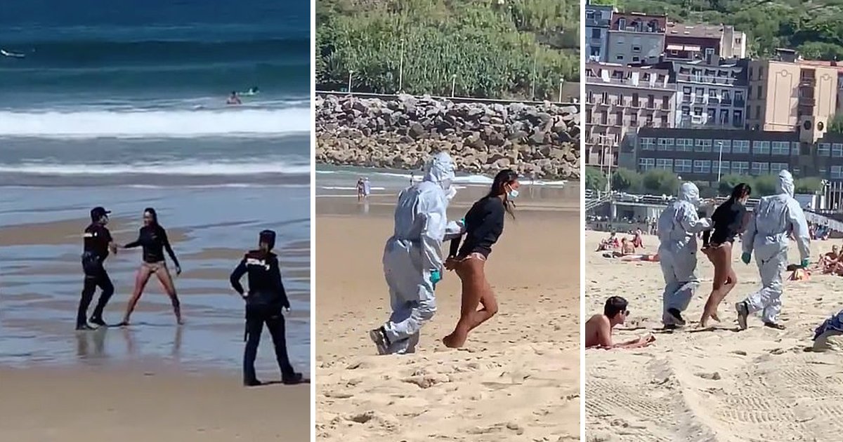 surfer.jpg?resize=412,232 - COVID-19 Infected Surfer Dragged From Spanish Beach By Hazmat Wearing Officials