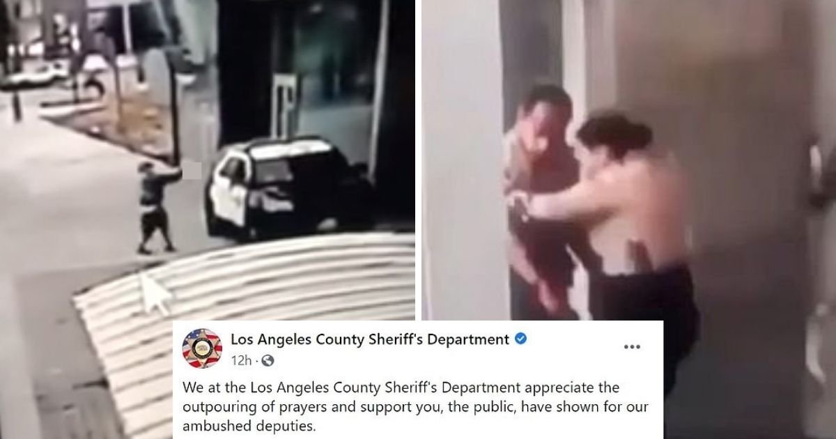 untitled design 1 21.jpg?resize=412,275 - LA County Sheriff Releases Update About 24-Year-Old Deputy Who Was Shot In Ambush