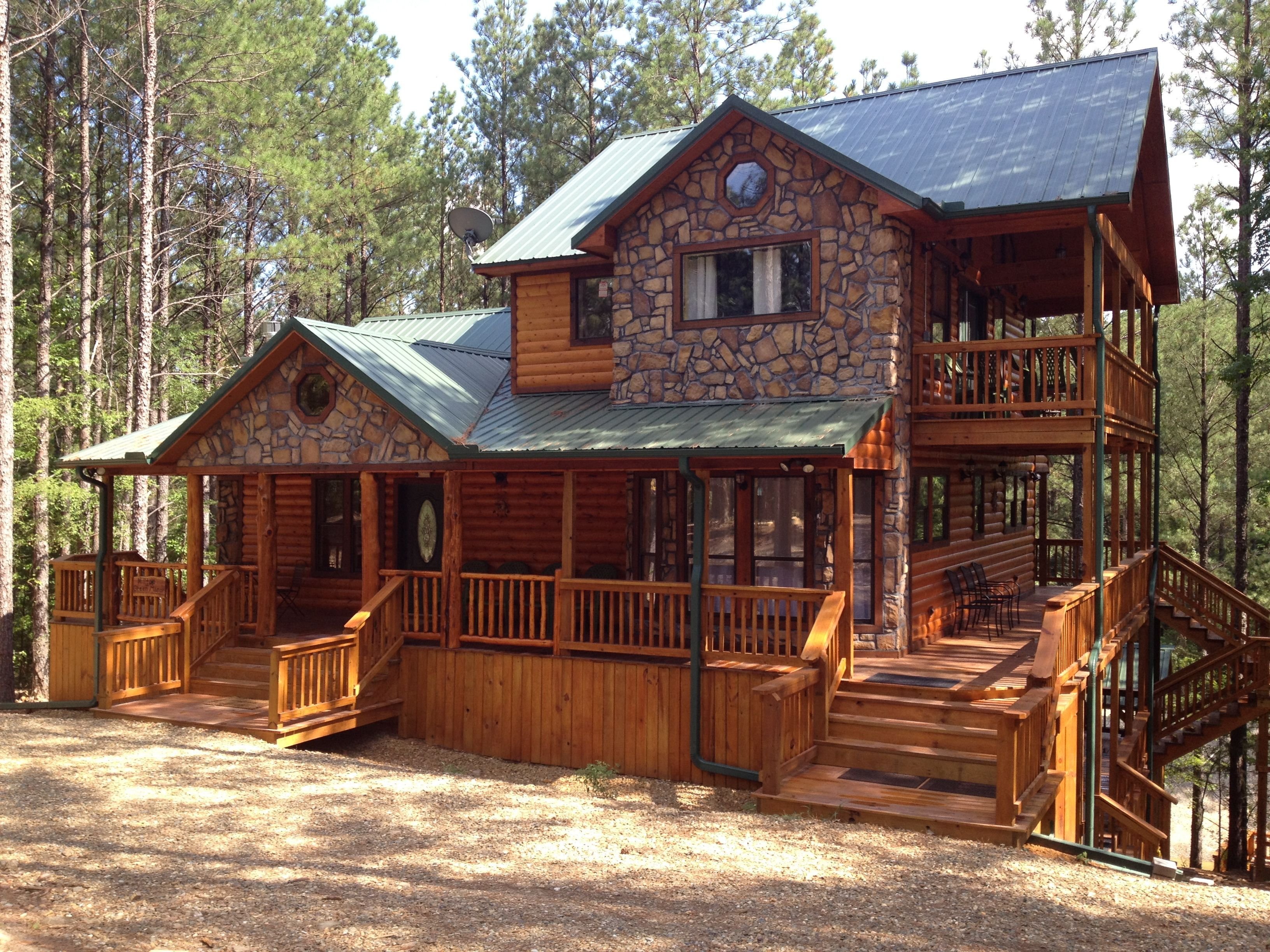 Luxury Log Cabins | Broken Bow Adventures Oklahoma Luxury ... | Log cabin homes, Luxury log cabins, Cabin homes