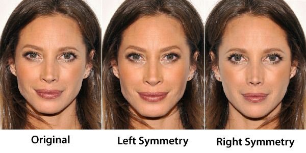 celebrities with symmetrical faces