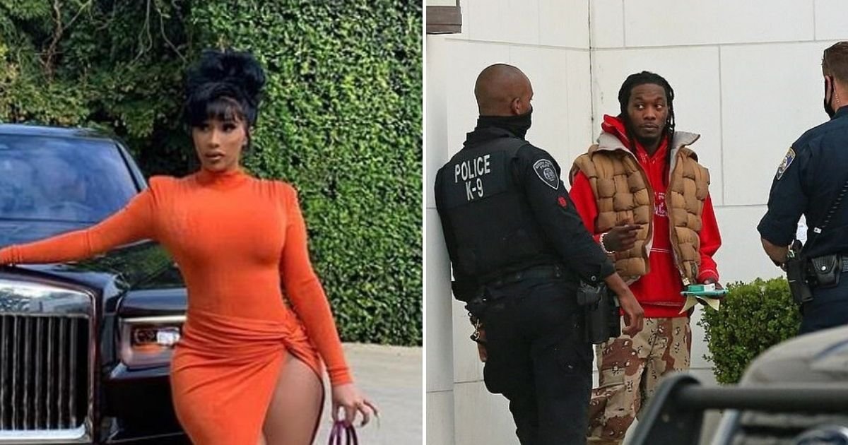 cardi6.jpg?resize=1200,630 - Cardi B Screams At Police To Release Her Husband Offset After He Was Detained In Beverly Hills