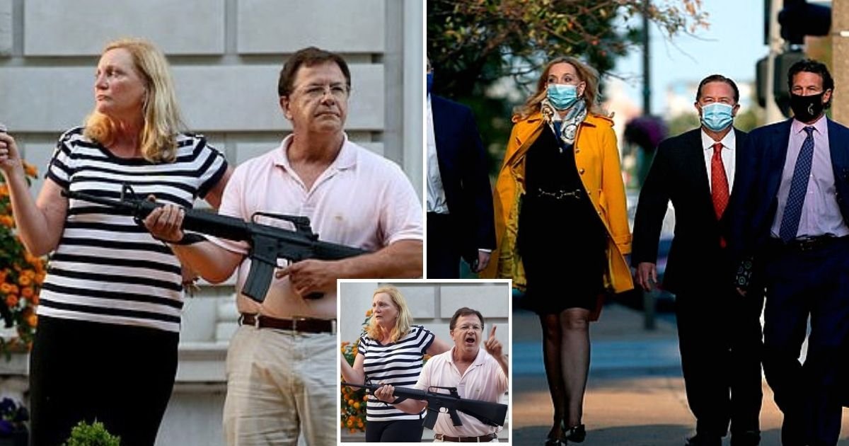 couple6.jpg?resize=412,275 - Lawyer Couple Who Pointed Guns At BLM Protesters Have Been Indicted By Grand Jury