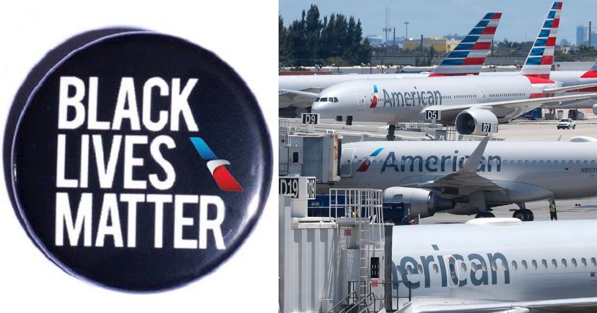 e18486e185aee1848ce185a6 3.jpg?resize=412,232 - American Airlines Policy Allowing Cabin Crew To Wear Black Lives Matter Pins Faces Backlash