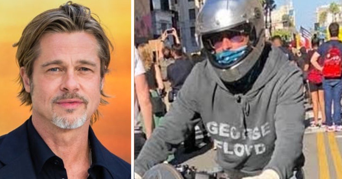 e18486e185aee1848ce185a6 57 1.jpg?resize=1200,630 - Brad Pitt Spotted Attending George Floyd Protest Riding His Super Rare BMW Motorbike