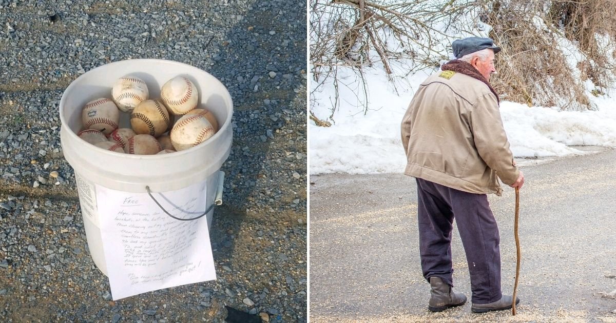 grandpa4.jpg?resize=412,275 - Grandfather's Letter On A Bucket Of Baseballs Touches Everyone's Hearts