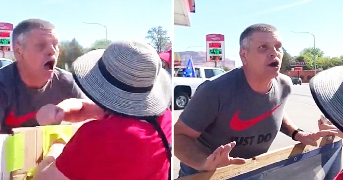 hahdg.jpg?resize=1200,630 - Footage Goes Viral As Utah's MAGA Supporter 'Deliberately' Coughs On BLM Protesters