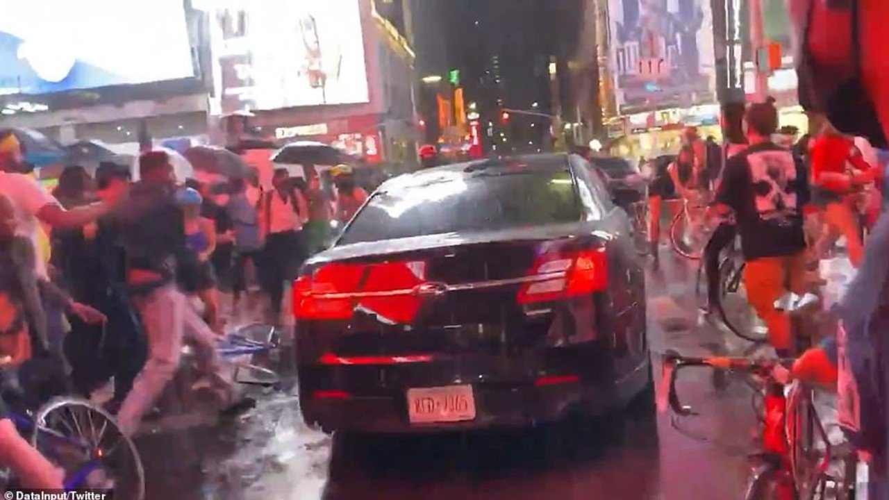 maxresdefault 8.jpg?resize=412,232 - Car Drives Through Black Lives Matter Protesters In Times Square, New York