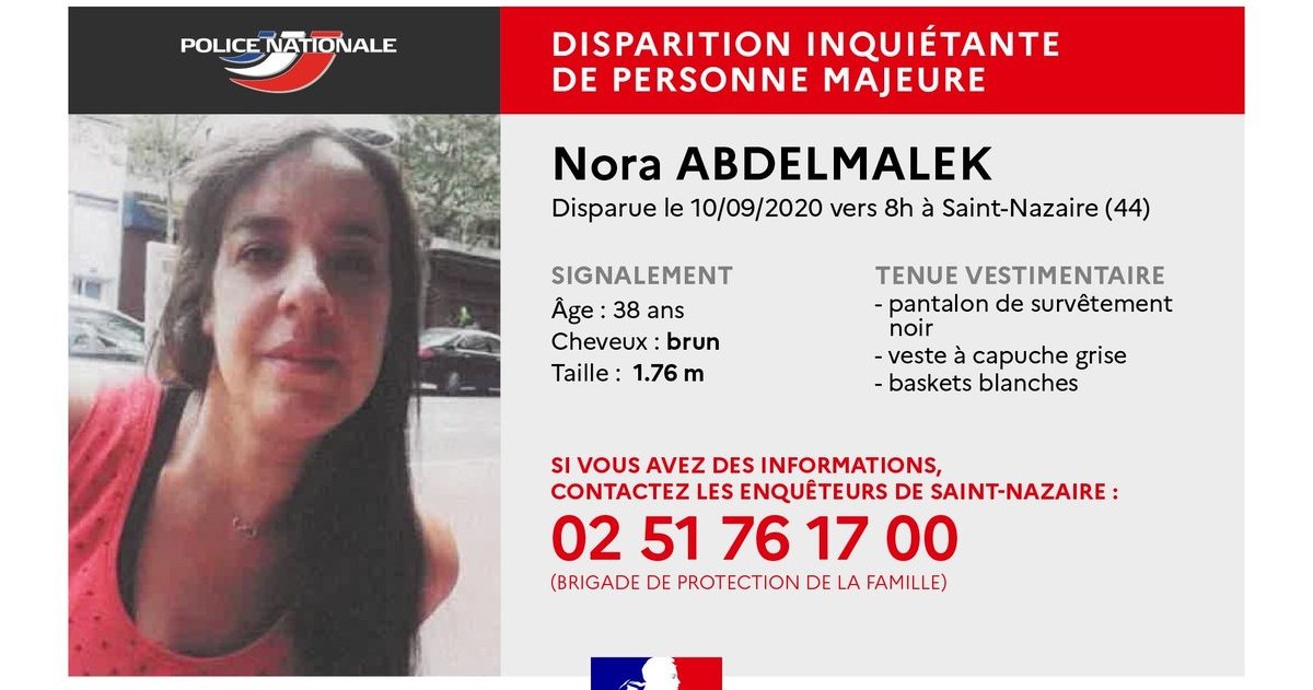 nora.jpg?resize=1200,630 - Disparition: Nora, une mère de famille de 38 ans est portée disparue depuis trois semaines