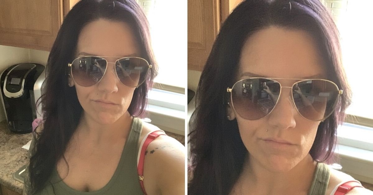 sara4.jpg?resize=1200,630 - Mother Home Alone Takes Selfie Then Notices ‘Two Figures’ In Reflection Of Her Sunglasses