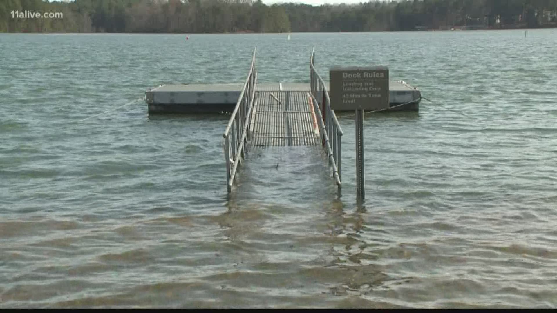 Lake Lanier water level reaches second highest point on record | 11alive.com