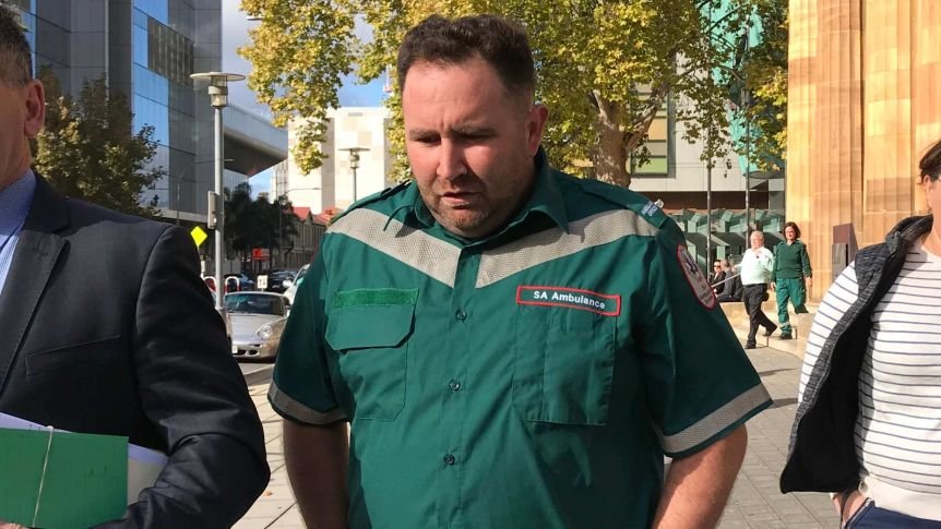 SA paramedic breaks down on the stand as he explains rollover which killed patient - ABC News