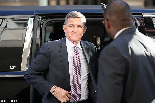Donald Trump is planning to pardon his disgraced national security adviser Michael Flynn, Axios reported Tuesday. Flynn is pictured in 2018